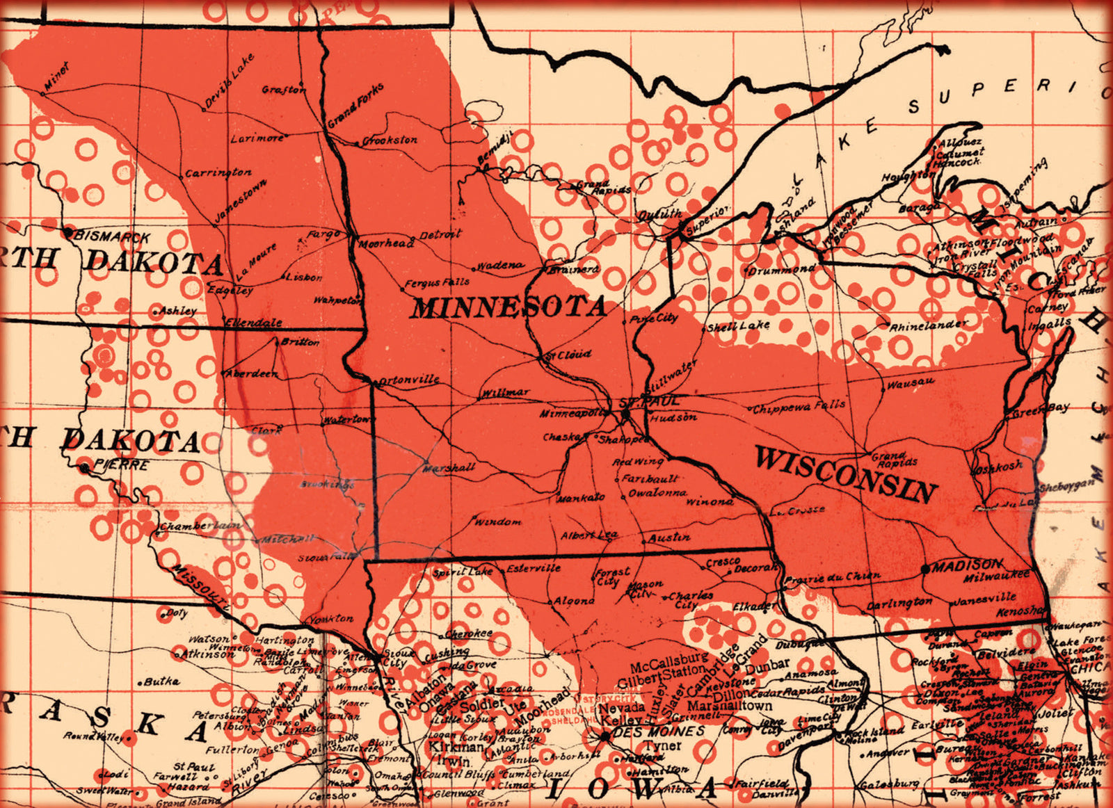 History of the Norwegian Settlements: Midwest USA immigrants 1830-1870