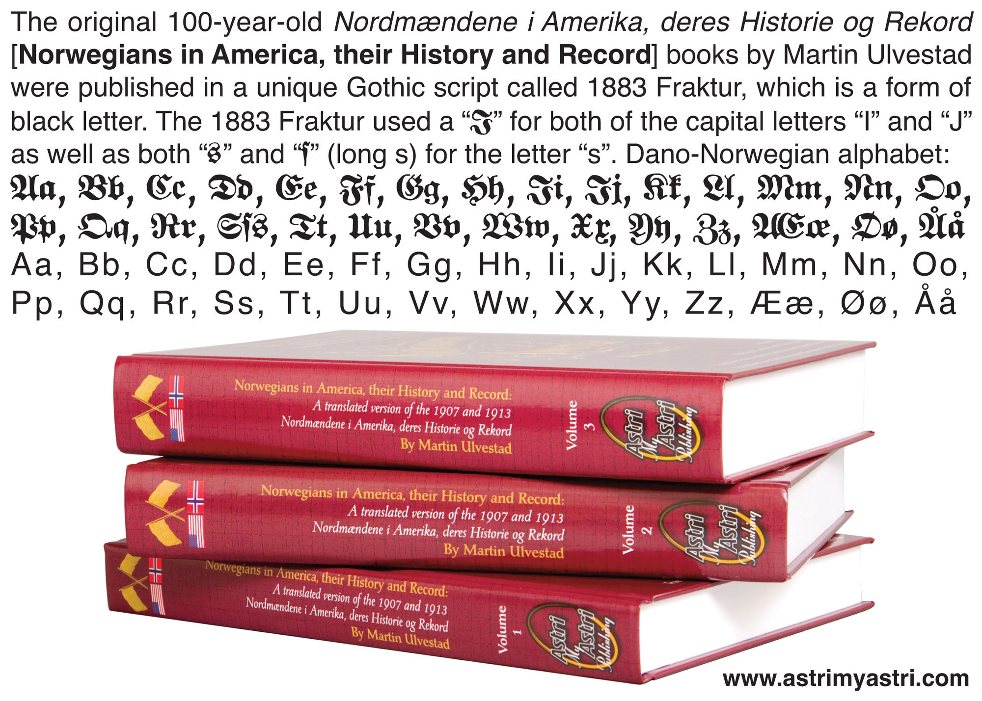 Norwegians in America (1825-1913) Gothic Script books now in ENGLISH!