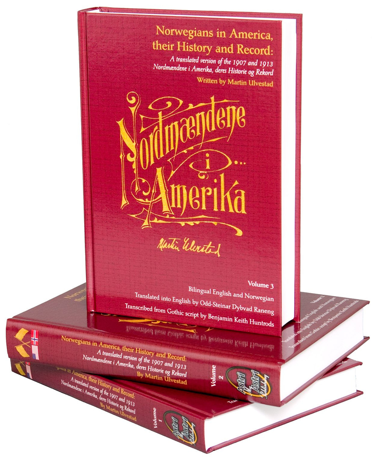 Norwegians in America, their History and Record (years 1825-1913), 3-Volume-Set by Martin Ulvestad